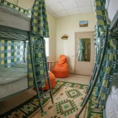 DimAL Hostel Almaty Кровать в общем номере двухъярусные кровати фото 9