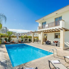 Отель Oceanview Villa 089 Кипр, Протарас - отзывы, цены и фото номеров - забронировать отель Oceanview Villa 089 онлайн бассейн фото 2