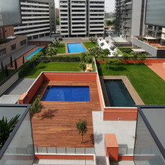 Апартаменты Habitat Apartments Fluvia Барселона балкон