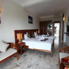 Отель Hoi An River Palm Villas 3* Улучшенная вилла с различными типами кроватей фото 7