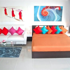 Апартаменты Chic Karon Studio Sea View комната для гостей фото 2