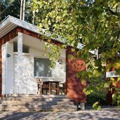 Отель Rastila Camping Helsinki Номер с общей ванной комнатой с различными типами кроватей (общая ванная комната) фото 4
