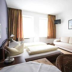 Отель Pension/Guesthouse am Hauptbahnhof Номер Комфорт с различными типами кроватей фото 3