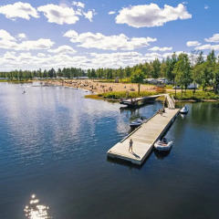 Отель First Camp Luleå Швеция, Лулео - отзывы, цены и фото номеров - забронировать отель First Camp Luleå онлайн приотельная территория фото 2