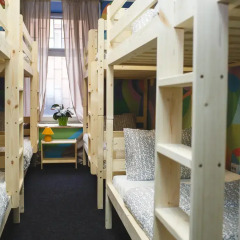 Art Hostel Contrast Кровать в мужском общем номере с двухъярусной кроватью фото 3