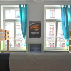Отель Oskars Absteige Кровать в общем номере с двухъярусной кроватью фото 5