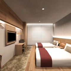 hotel androoms Osaka Hommachi 3* Улучшенный номер с различными типами кроватей фото 2