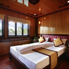 Отель Halong Golden Lotus Cruise 3* Номер Делюкс с различными типами кроватей фото 2