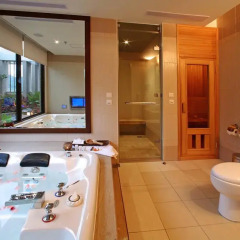 Отель Amain Boutique Motel Danshui 3* Люкс с различными типами кроватей фото 7
