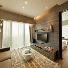 Отель Pan Pacific Serviced Suites Beach Road, Singapore комната для гостей фото 5