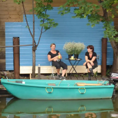 Отель Bedmetbootje & Bedwithmotorboat Нидерланды, Амстердам - отзывы, цены и фото номеров - забронировать отель Bedmetbootje & Bedwithmotorboat онлайн приотельная территория