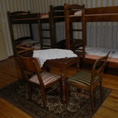 Hostel Mleczarnia Кровать в общем номере с двухъярусной кроватью фото 22