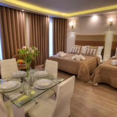 Апартаменты Onyx Suites & Apartments Семейная студия с двуспальной кроватью фото 4