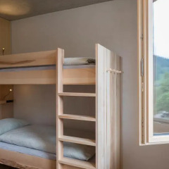 Youth Hostel Gstaad Saanenland Кровать в общем номере с двухъярусной кроватью