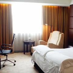 Отель Pullman Guangzhou Baiyun Airport 5* Улучшенный номер с различными типами кроватей фото 4