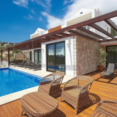 Villa Lycia View by Akdenizvillam Турция, Калкан - отзывы, цены и фото номеров - забронировать отель Villa Lycia View by Akdenizvillam онлайн бассейн фото 2