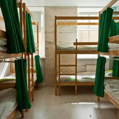 Хостел Фонтанка 22 Кровать в общем номере с двухъярусными кроватями фото 11