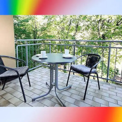 Отель FeWo II - VI Altstadt - Am grossen Garten Германия, Дрезден - отзывы, цены и фото номеров - забронировать отель FeWo II - VI Altstadt - Am grossen Garten онлайн балкон