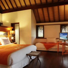 Отель Sofitel Moorea la Ora Beach Resort 5* Бунгало Luxury с различными типами кроватей фото 2