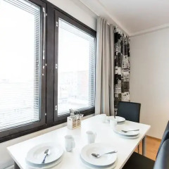Отель Forenom Aparthotel Helsinki Herttoniemi Стандартный номер с различными типами кроватей фото 23