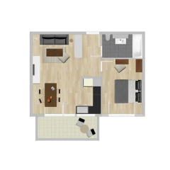 Апартаменты Apartment Gdansk Seaside Koga балкон