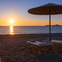 Отель Atrium Palace Thalasso Spa Resort & Villas Греция, Калафос - 5 отзывов об отеле, цены и фото номеров - забронировать отель Atrium Palace Thalasso Spa Resort & Villas онлайн пляж фото 2