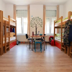 Hostel Temza Кровать в общем номере с двухъярусной кроватью фото 10
