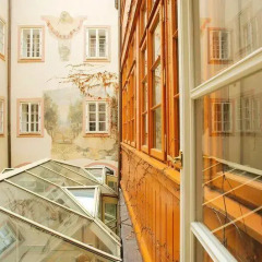 Hostel Santini Prague Кровать в общем номере с двухъярусной кроватью фото 5
