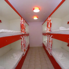 Гостиница HQ Hostelberry Кровать в общем номере с двухъярусной кроватью фото 44
