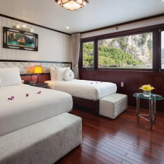 Отель Halong Silversea Cruise 3* Номер Делюкс с двуспальной кроватью фото 2