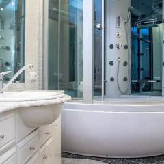 Гостиница Elite Home Украина, Днепр - отзывы, цены и фото номеров - забронировать гостиницу Elite Home онлайн ванная фото 2