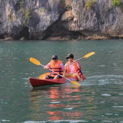 Отель Halong Fantasea Cruise 3* Улучшенный номер с различными типами кроватей фото 5