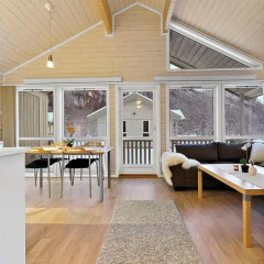 Отель Tromsø Camping Улучшенный коттедж с различными типами кроватей фото 17
