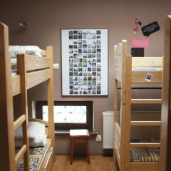 Hostel Flamingo Кровать в общем номере с двухъярусной кроватью фото 11