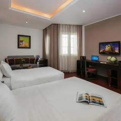 Quoc Hoa Premier Hotel 4* Номер Делюкс двуспальная кровать фото 4