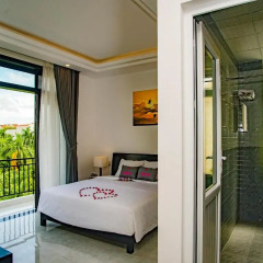 Отель Flamingo Villa Hoi An 2* Улучшенный номер с различными типами кроватей фото 9