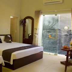 Отель The Moon Villa Hoi An 2* Стандартный семейный номер с различными типами кроватей фото 27
