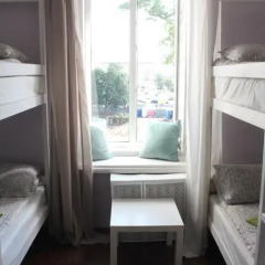 Hostel DomZhur Кровать в общем номере двухъярусные кровати фото 5