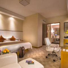Отель Hangzhou Hua Chen International 4* Улучшенный номер с различными типами кроватей фото 12