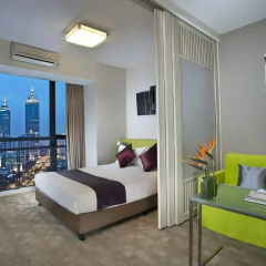 Отель Citadines Xinghai Suzhou 4* Студия Делюкс с различными типами кроватей фото 4