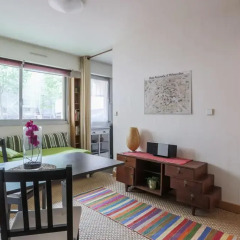 Апартаменты Studio Paris Buttes Chaumont Париж комната для гостей фото 2