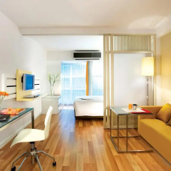 Отель Citadines Sukhumvit 16 Bangkok Таиланд, Бангкок - 1 отзыв об отеле, цены и фото номеров - забронировать отель Citadines Sukhumvit 16 Bangkok онлайн комната для гостей фото 3