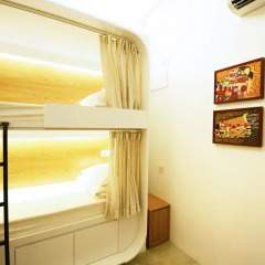 Отель 5footway.inn Project Ann Siang 2* Кровать в общем номере с двухъярусной кроватью фото 3
