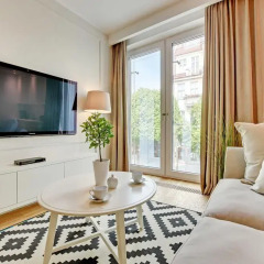 Апартаменты Grand Apartments - Wave Сопот комната для гостей фото 5