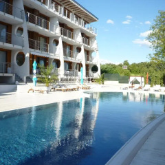 Отель White Sails Aparthotel Поморие бассейн фото 2