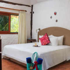 Отель Las Nubes de Holbox 3* Бунгало с различными типами кроватей фото 12