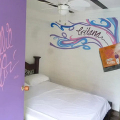 Viajero Cali Hostel & Salsa School Стандартный номер с различными типами кроватей (общая ванная комната)