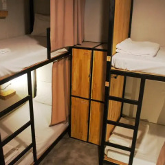 Homie Hostel & Cafe' 2* Кровать в общем номере фото 13