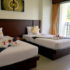 Отель Sharaya Residence Patong 3* Стандартный семейный номер разные типы кроватей фото 2