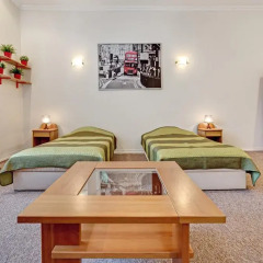 Отель Rigaapartment Gertruda 3* Стандартный номер с 2 отдельными кроватями (общая ванная комната)